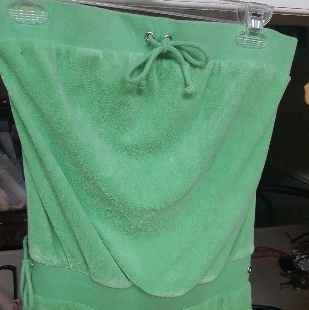 Terry strapless top